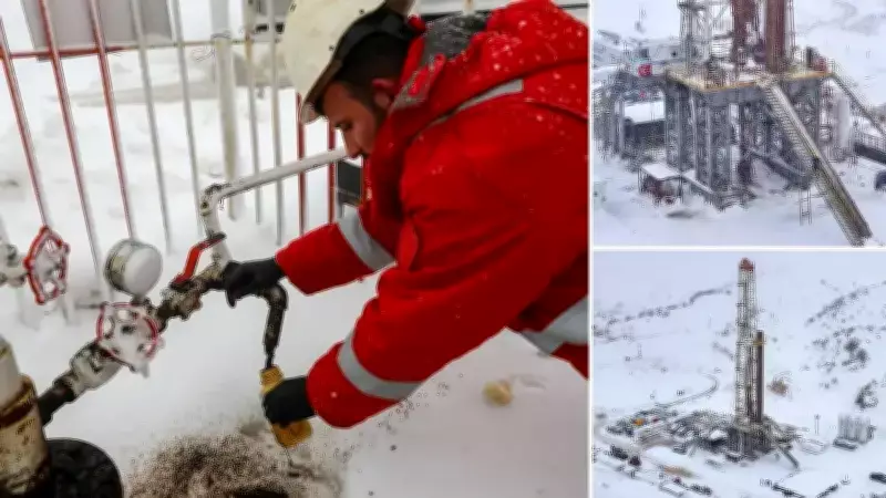 Gabar Dağı'nda Petrol Üretimi Kar ve Tipiye Rağmen Kesintisiz Sürüyor