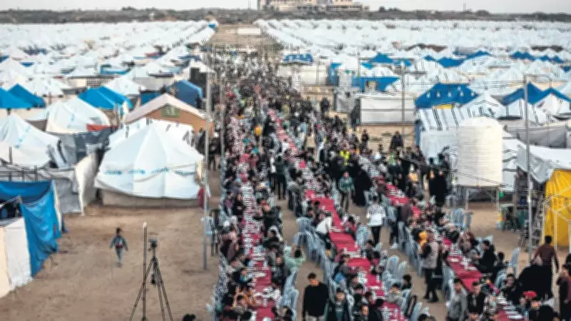 Gazze'de Yıkıntılar Arasında Ramazan Dayanışması ve İftar Sofraları