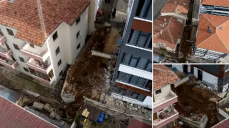 Gölbaşı'nda İstinat Duvarı Çöktü: 81 Kişi Tahliye Edildi