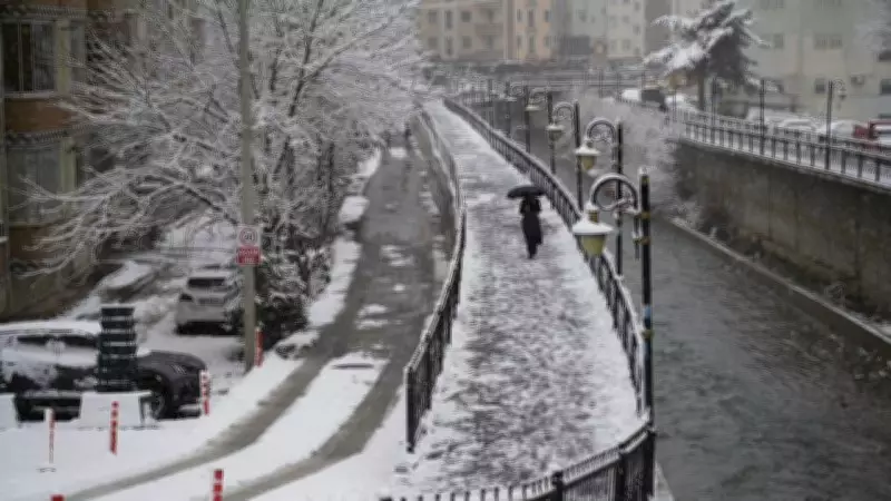 Gümüşhane'de Kar Yağışı Nedeniyle Okullar Tatil Edildi