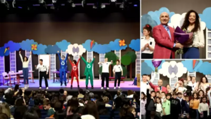 Halkbank Çocuk Tiyatrosu'nun Yeni Oyunu Prömiyer Yaptı: Süper Kahramanlar Dünyayı Kurtarıyor