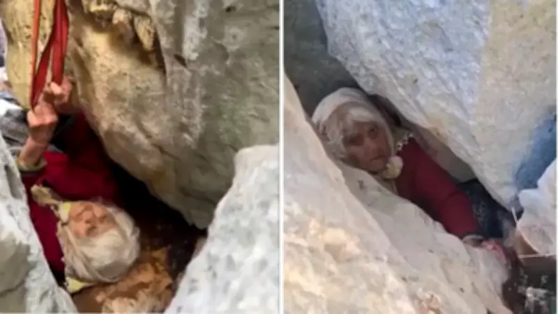 Hasdümen'de Kaybolan Yaşlı Kadın Kayalıklardan Kurtarıldı