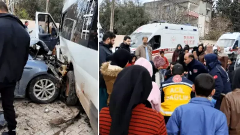 Hatay'da Alkollü Sürücünün Çarptığı Serviste 15 Kişi Yaralandı