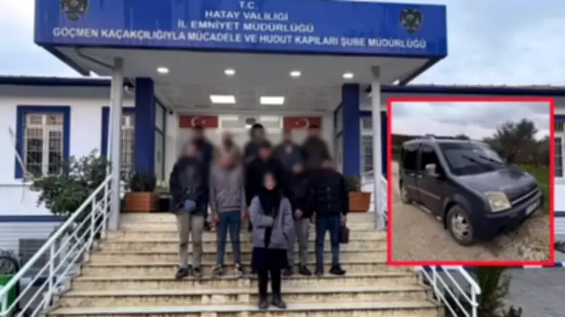 Hatay'da Göçmenleri Tıka Basa Araca Dolduran Kaçakçı Yakalandı ve Tutuklandı