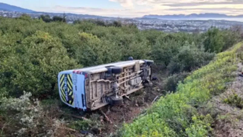 Hatay'da Öğrenci Servisi Devrildi: 9 Kişi Yaralandı