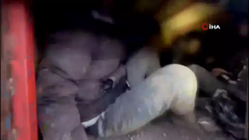 Hayvan Dışkısıyla Kamuflajlı Kamyonette Gizli Bölmeden 19 Kaçak Göçmen Çıktı