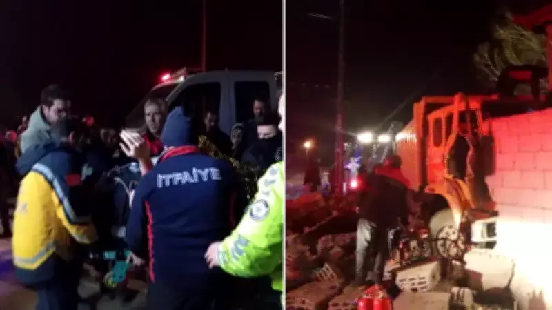 Iğdır'da Belediye Kamyonu Kontrolden Çıkıp Eve Girdi: Şoför Yaralandı