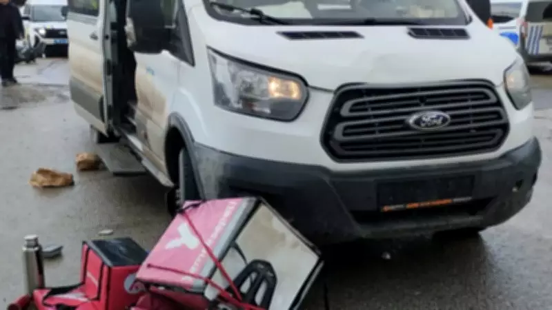 Karabük'te Okul Servisi ile Çarpışan Motor Kurye Sürücüsü Hayatını Kaybetti