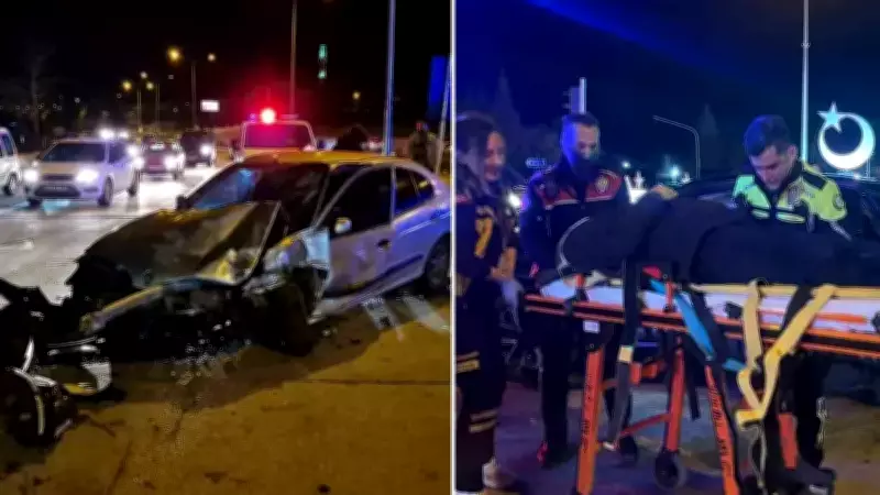 Karaman'da Polis Kovalamacası Kavşakta Kazaya Dönüştü: 3 Yaralı