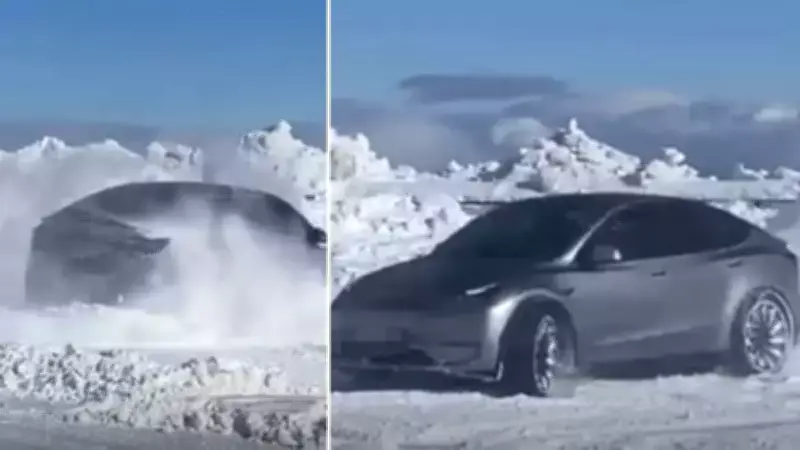 Kayak Merkezi Otoparkında Drift Yapan Sürücüye Ağır Ceza Kesildi