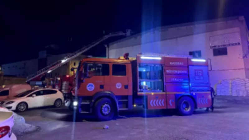 Kayseri'de Et İşleme Tesisinde Çıkan Yangın İtfaiye Ekiplerince Kontrol Altına Alındı