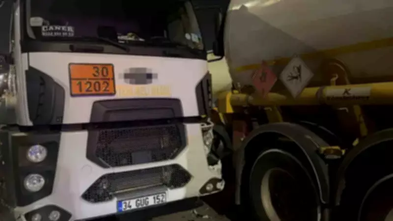 Kocaeli'de Freni Boşalan Tanker Zincirleme Kazaya Yol Açtı: 1 Yaralı