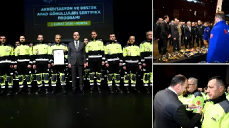 Konya'da AFAD Akreditasyon Töreni: Gönüllülük Afet Yönetiminin Kalbi