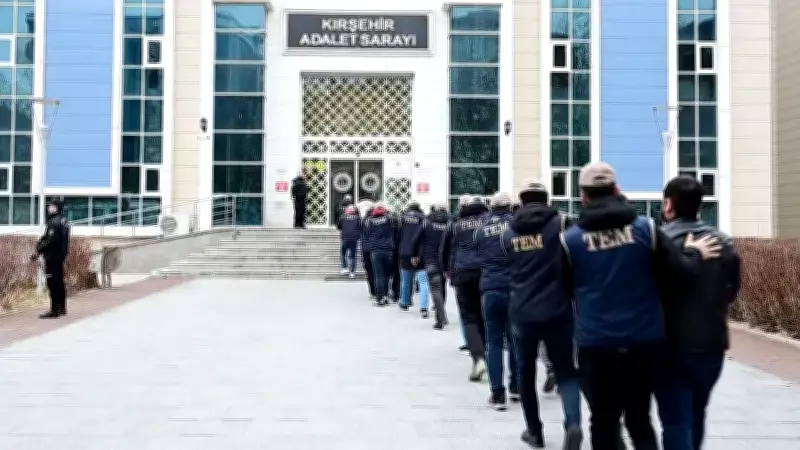 Kırşehir'de DEAŞ Operasyonu: 13 Yabancı Uyruklu Gözaltına Alındı, 12'si Tutuklandı