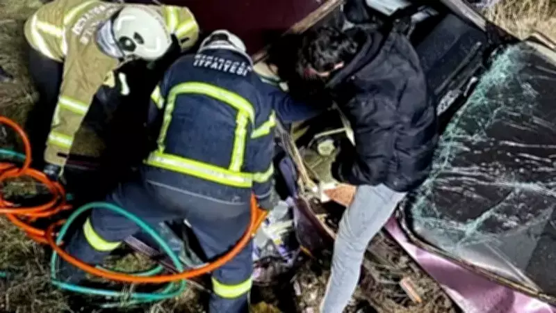 Kırıkkale'de Aile Otomobili Şarampole Devrildi: 4 Kişi Yaralandı