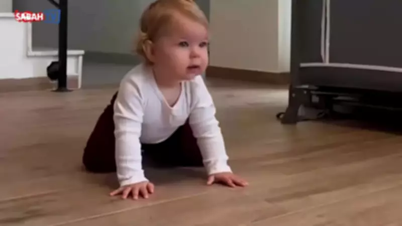 İlker Aksum'un Kızı Lila Emeklemeye Başladı! İşte O Sevimli Anlar