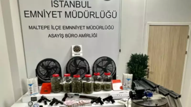 Maltepe'de Uyuşturucu Serasına Dönüştürülen Mekana Polis Baskını