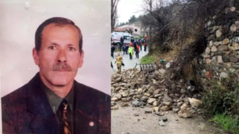 Manisa'da Yağış Nedeniyle Çöken Bahçe Duvarı, 78 Yaşındaki Sürücünün Hayatına Mal Oldu