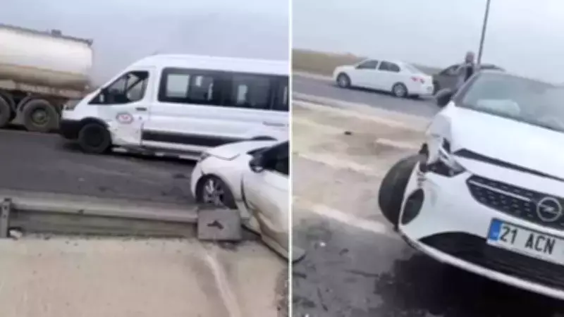 Mardin'de Minibüs ile Otomobil Çarpıştı: 2 Kişi Yaralandı