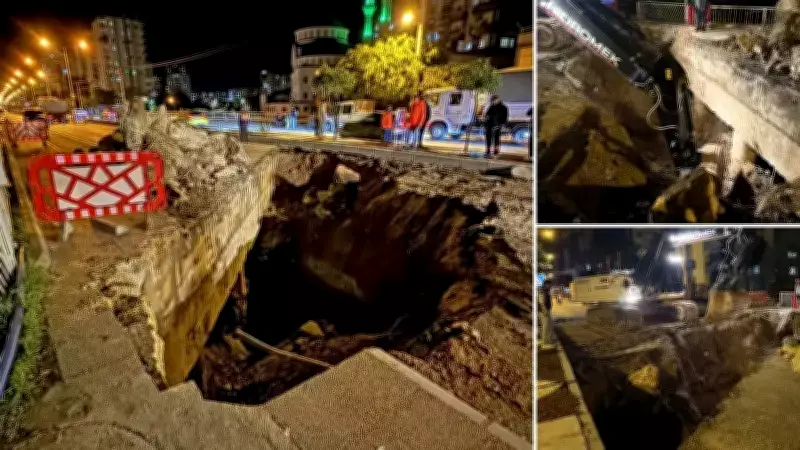 Mersin'de Köprü Çöktü: Mezitli Deresi Üzerindeki Yol Trafiğe Kapatıldı