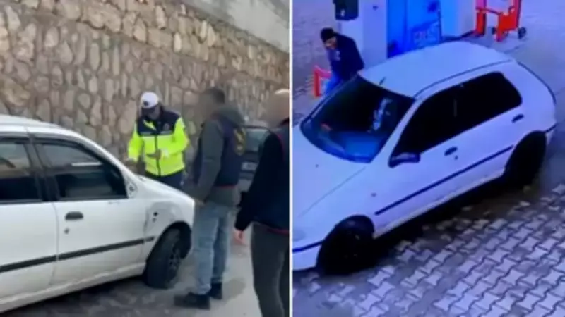 Mersin'de Plakasız Araçla Akaryakıt Kaçıran Şüpheli Yakalandı