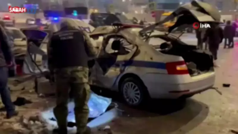 Moskova'da Polis Devriye Aracına Bombalı Saldırı: 1 Polis Şehit Oldu, 2 Yaralı