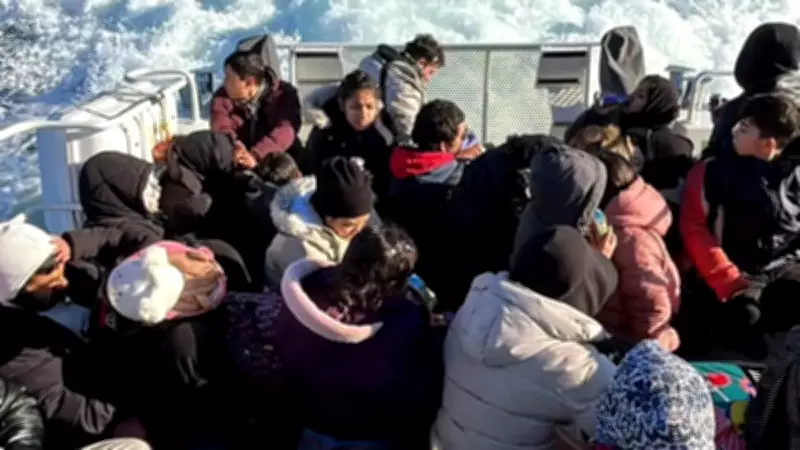 Muğla'da 44 Düzensiz Göçmen Karada Mahsur Kaldı, Kurtarıldı