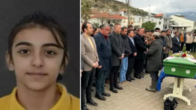 Muğla'da Okul Bahçesinde Kalp Krizi Geçiren 11 Yaşındaki Öykü Şenli Son Yolculuğuna Uğurlandı