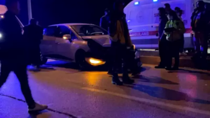 İnegöl'de Gece Saatlerinde Meydana Gelen Trafik Kazasında 1 Kişi Yaralandı