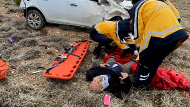 Nevşehir'de Eşini Bıçaklayan Koca, Niğde'de Kaza Yapınca Yakalandı
