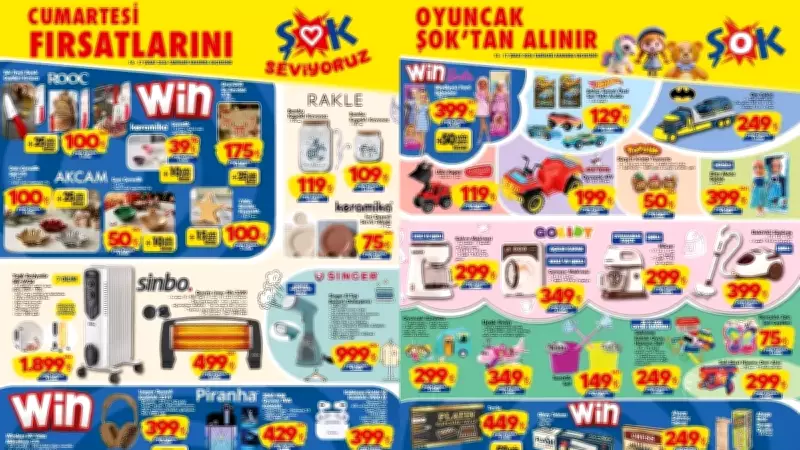 ŞOK Market'ten Hafta Sonu Fırsatları: 14-17 Şubat'ta İndirimli Aktüel Ürünler