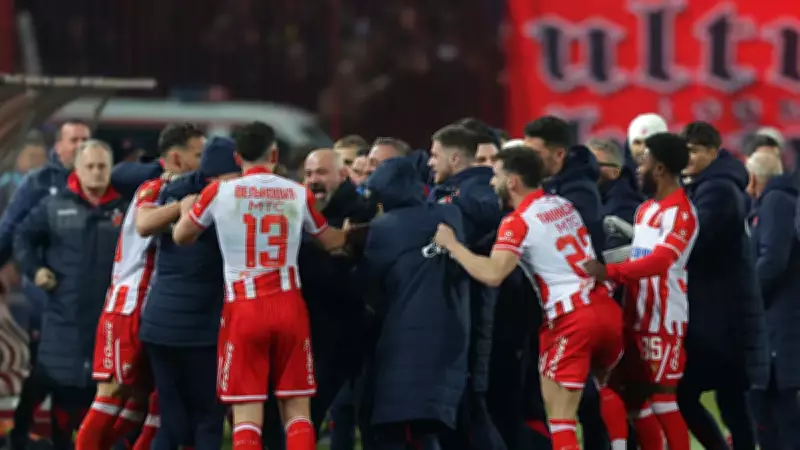 Olaylı Belgrad Derbisinde Kızılyıldız, Partizan'ı 3-0 Mağlup Etti