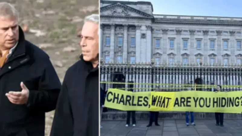 Republic Grubu Buckingham Sarayı Önünde Kraliyet'in Epstein Sessizliğini Protesto Etti