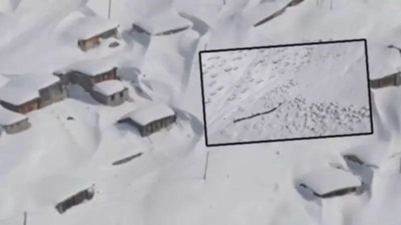 Rize'de Kar Felaketi: Kavrun Yaylası'nda Kar Kalınlığı 3 Metreyi Aştı, Evler Kayboldu