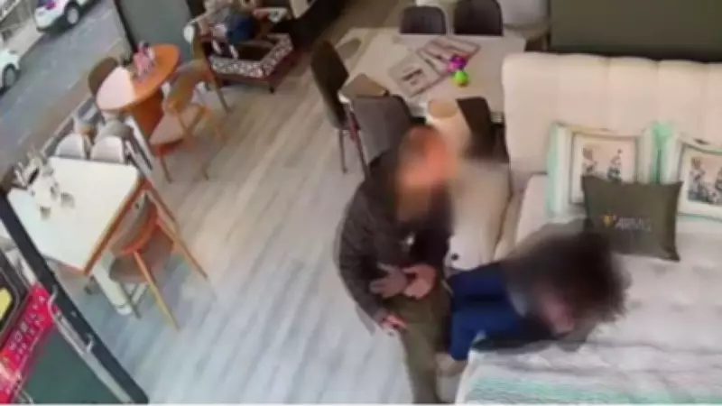 Samsun'da Şiddet Skandalı: Eşini Mağazada Döven Koca Kameralara Yakalandı