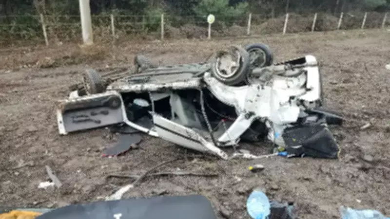 Samsun'da Otomobilin Devrilmesi Sonucu İki Kişi Yaralandı