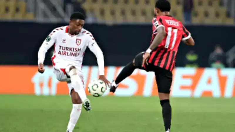 Samsunspor UEFA Konferans Ligi'nde Deplasman Zaferiyle Avantajı Ele Geçirdi