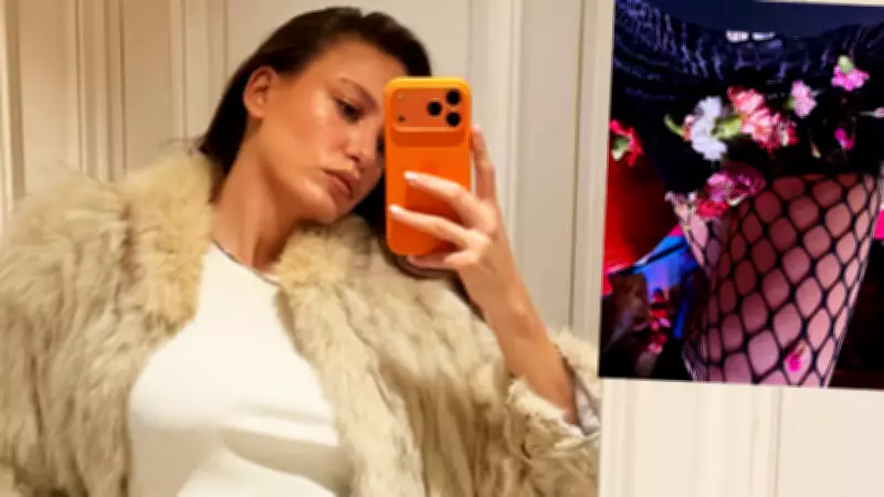 Serenay Sarıkaya'nın Bacak Pozu Sosyal Medyada Gündem Oldu