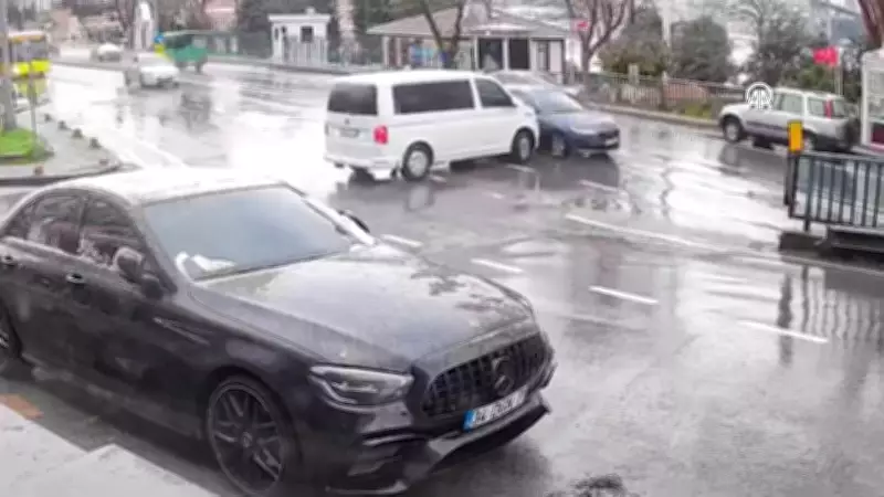 Üsküdar'da Trafik Kazası Noktası: 6 Ayda 11 Vaka Güvenlik Kamerasında