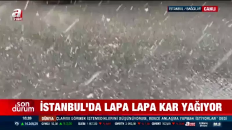 İstanbul'a Kış Geri Döndü: Megakent Beyaza Büründü, Kar Yağışı Devam Ediyor