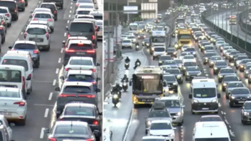 İstanbul'da Sabah Trafiği Yoğun: Ana Arterlerde Yoğunluk Yüzde 80'e Ulaştı