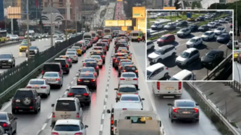 İstanbul'da Sabah Trafiği Yoğun: Ana Arterlerde Yoğunluk Yüzde 81'e Ulaştı