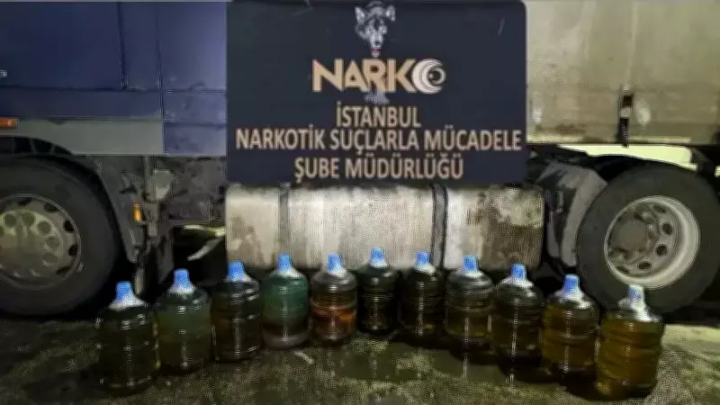 İstanbul'da Tır Operasyonu: 183 Litre Uyuşturucu Madde Ele Geçirildi