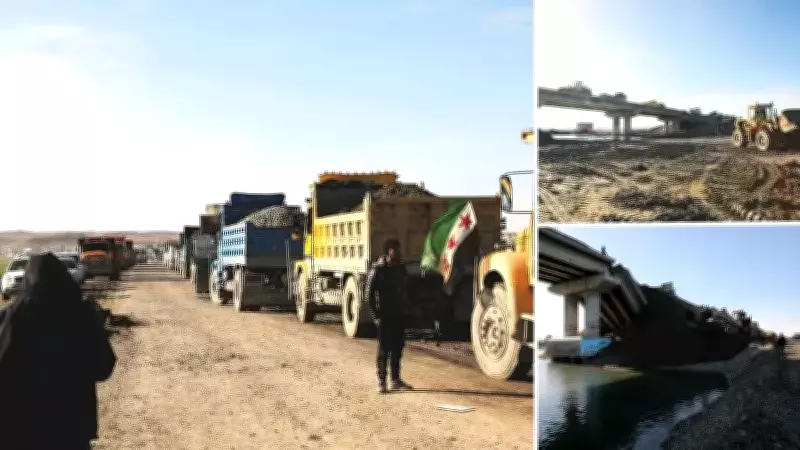 Suriye'nin Kuzeyinde Hayat Yeniden Canlanıyor: Şuyuh'ta İmece Usulü Köprü Onarımı ve Geri Dönüş Hazırlıkları