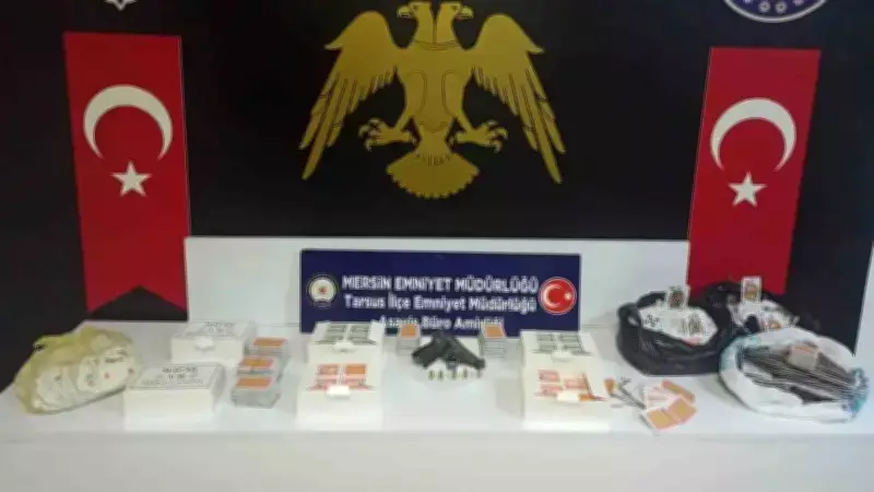 Tarsus'ta Kumar Denetimi: 6 Gözaltı, Tabanca ve Bakara Masaları Ele Geçirildi