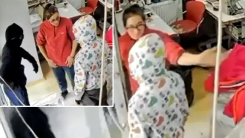 Terzi Fatma, Hırsızlık Girişiminde Bulunan Şüphelilerden Birini Tokatlayarak Dükkandan Attı