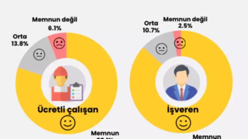 TÜİK Araştırması: Ücretlilerin Yüzde 80'i İşinden Memnun