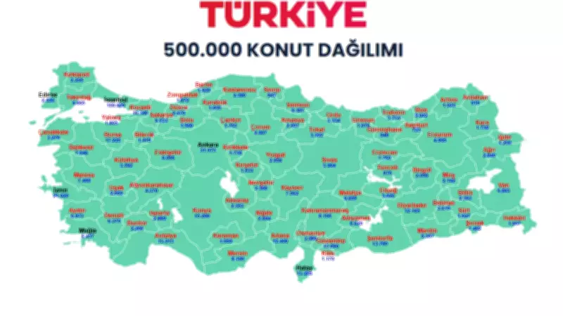 TOKİ 500 Bin Konut Kura Çekimi 69 İlde Tamamlandı! İlçeler Belli Oluyor