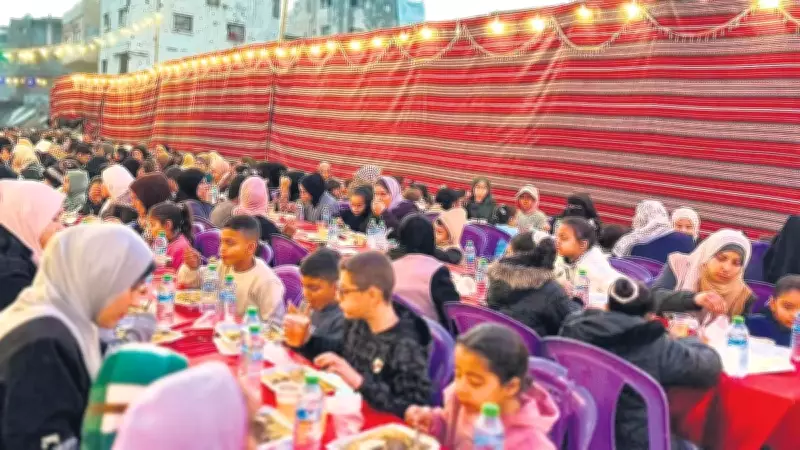 Türk Kızılay, Gazze'de Ramazanın İlk İftarını Yüzlerce Aileyle Paylaştı