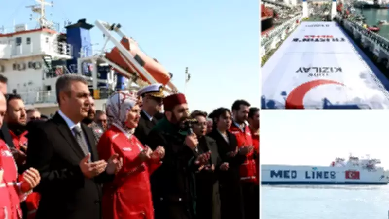 Türk Kızılay'ın En Büyük İyilik Gemisi Ramazan'da Gazze'ye Yola Çıktı